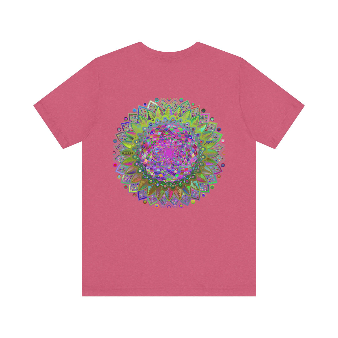 Peaceful mandala tee with intricate and vibrant design