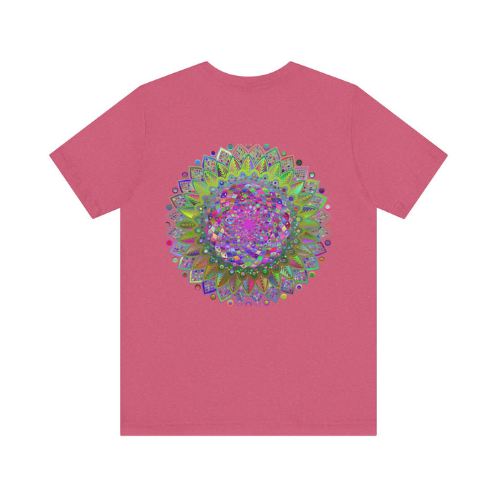 Peaceful mandala tee with intricate and vibrant design