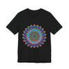 Vibrant Mandala Tee featuring a colorful and intricate design with beautiful patterns and bright hues, perfect for adding a pop of color to your outfit