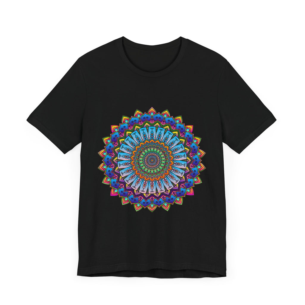 Vibrant Mandala Tee featuring a colorful and intricate design with beautiful patterns and bright hues, perfect for adding a pop of color to your outfit