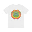 Vibrant Mandala Tee featuring intricate spiritual design for peace and harmony