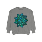 Beautiful intricate blue and green mandala design sweatshirt for women