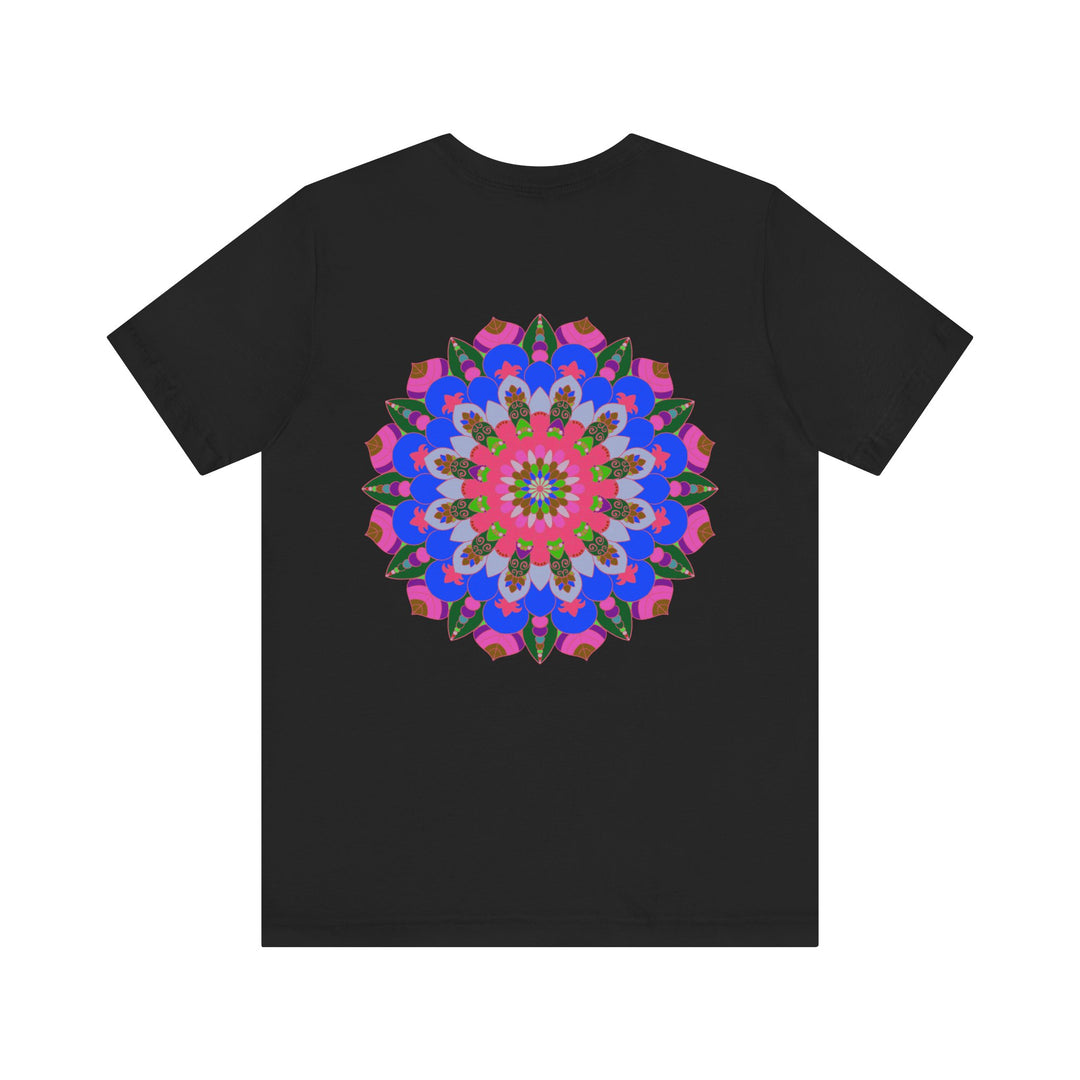 Vibrant Mandala Tee featuring intricate spiritual design promoting peace and harmony