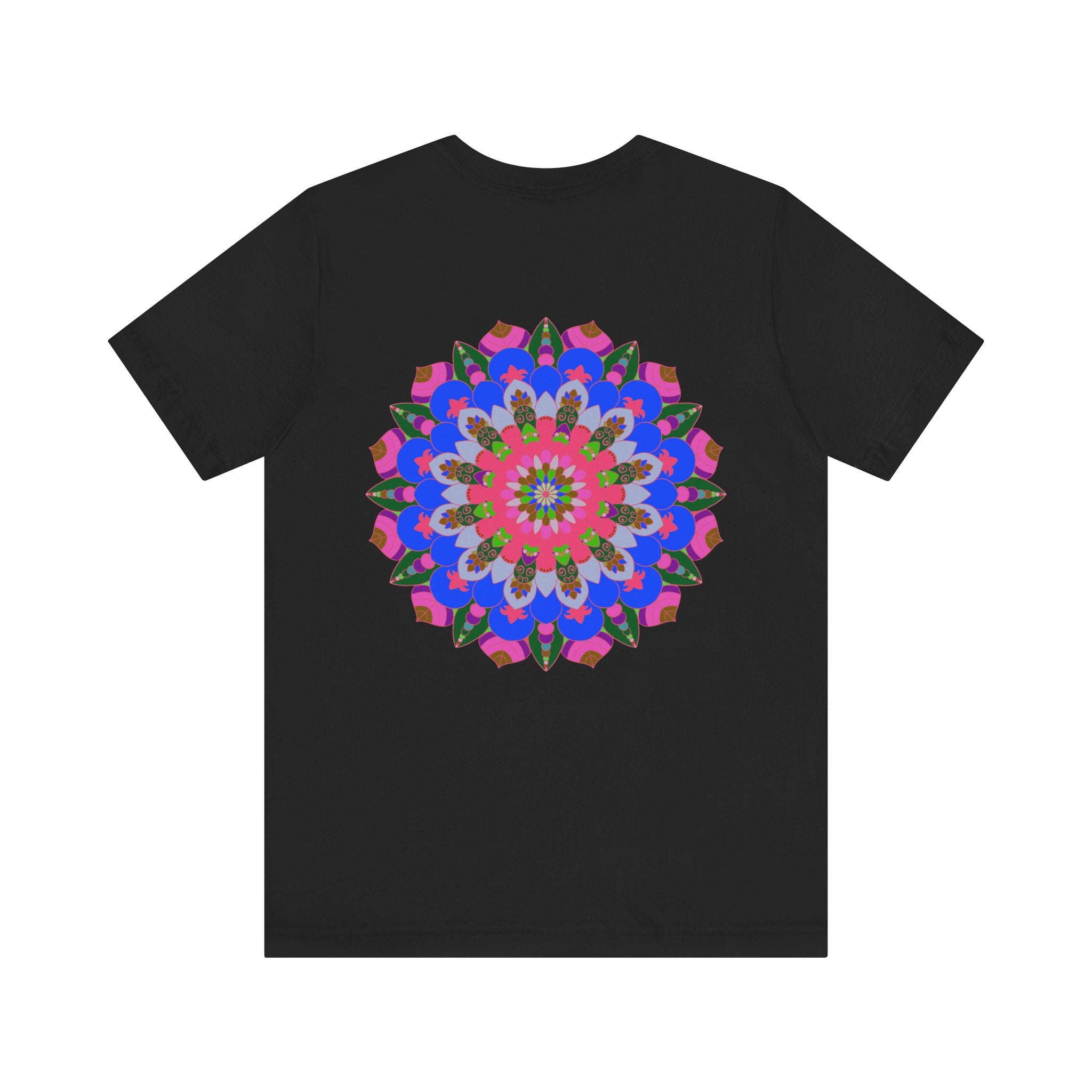 Vibrant Mandala Tee featuring intricate spiritual design promoting peace and harmony