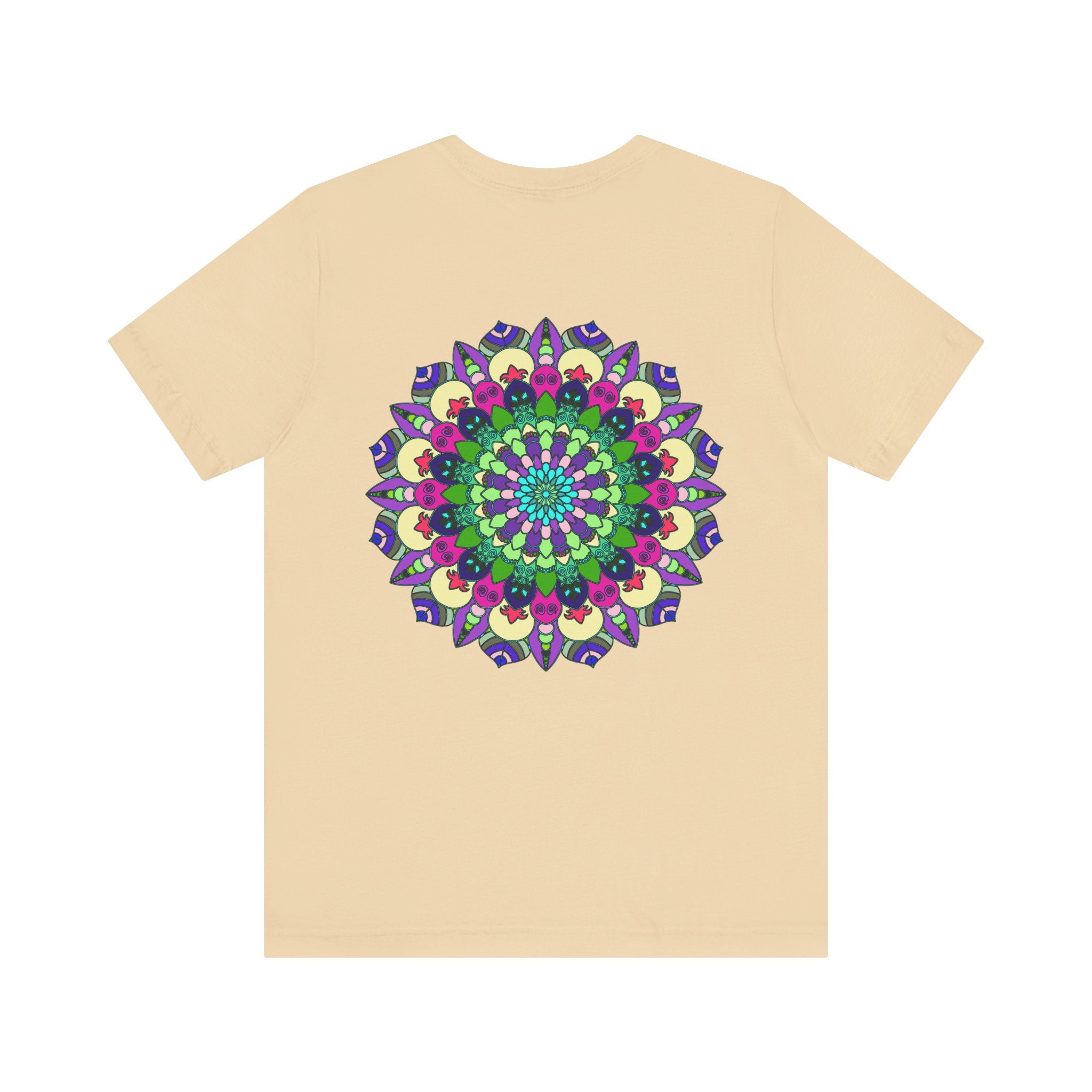 Beautiful and intricate mandala design tee shirt for spiritual peace and harmony