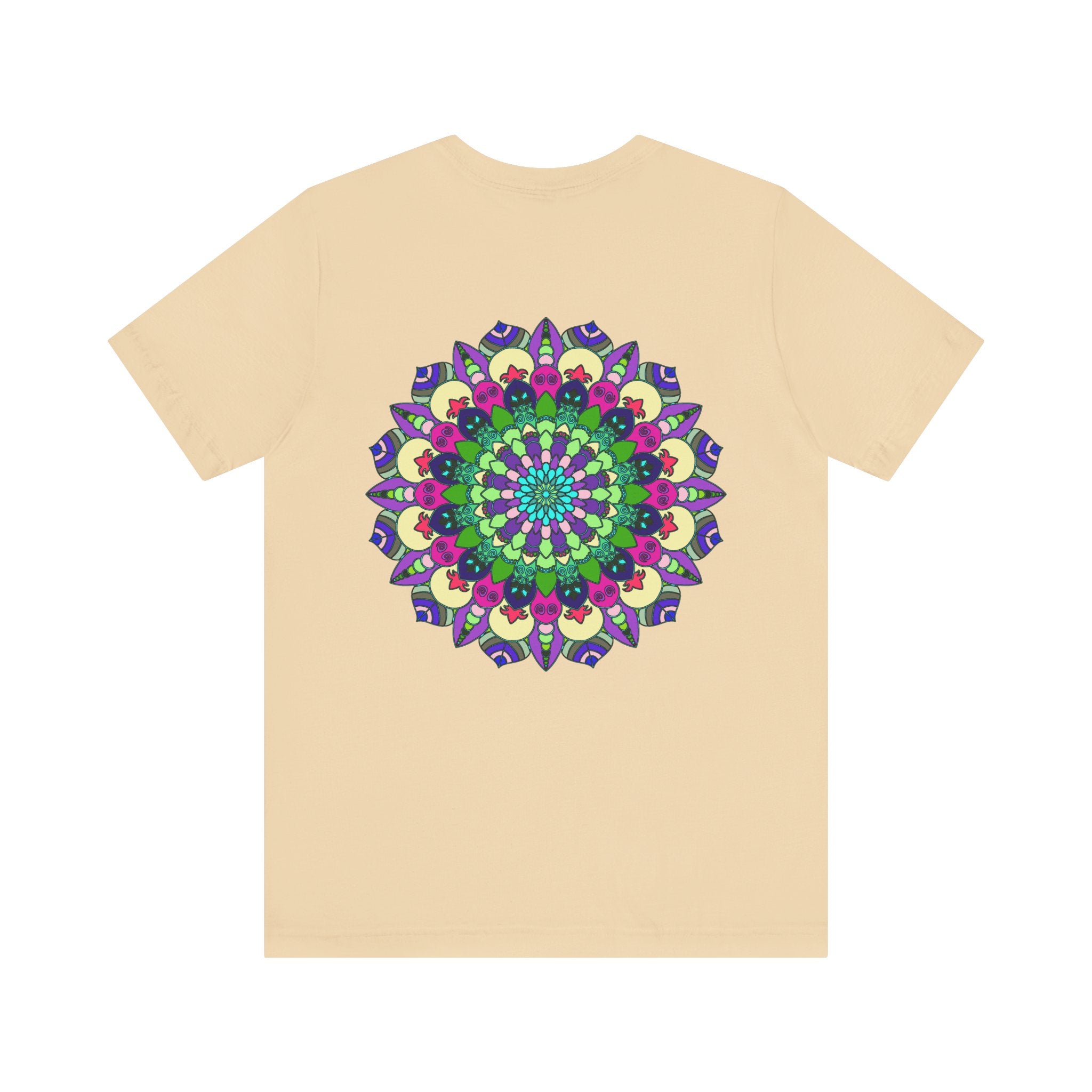 Beautiful and intricate mandala design tee shirt for spiritual peace and harmony