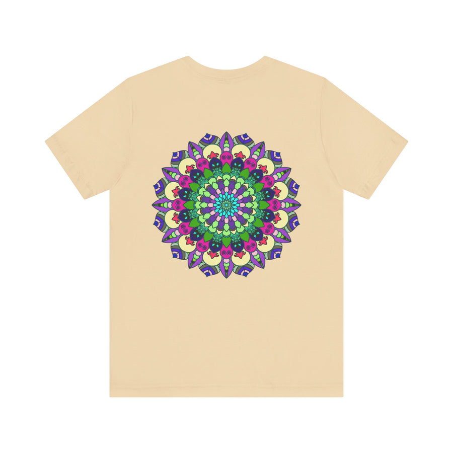 Beautiful and intricate mandala design tee shirt for spiritual peace and harmony