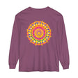 Colorful Mandala Long Sleeve T-Shirt with Psychedelic Art Design for Women
