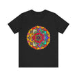 Colorful Mandala Tee with Intricate Sunburst Design