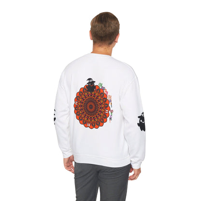 Halloween themed unisex heavy blend crewneck sweatshirt with cute ghosts