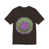 Vibrant Mandala Tee featuring colorful geometric art and intricate patterns