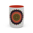 Colorful and spiritual Mandala Art Mug featuring intricate designs and vibrant colors