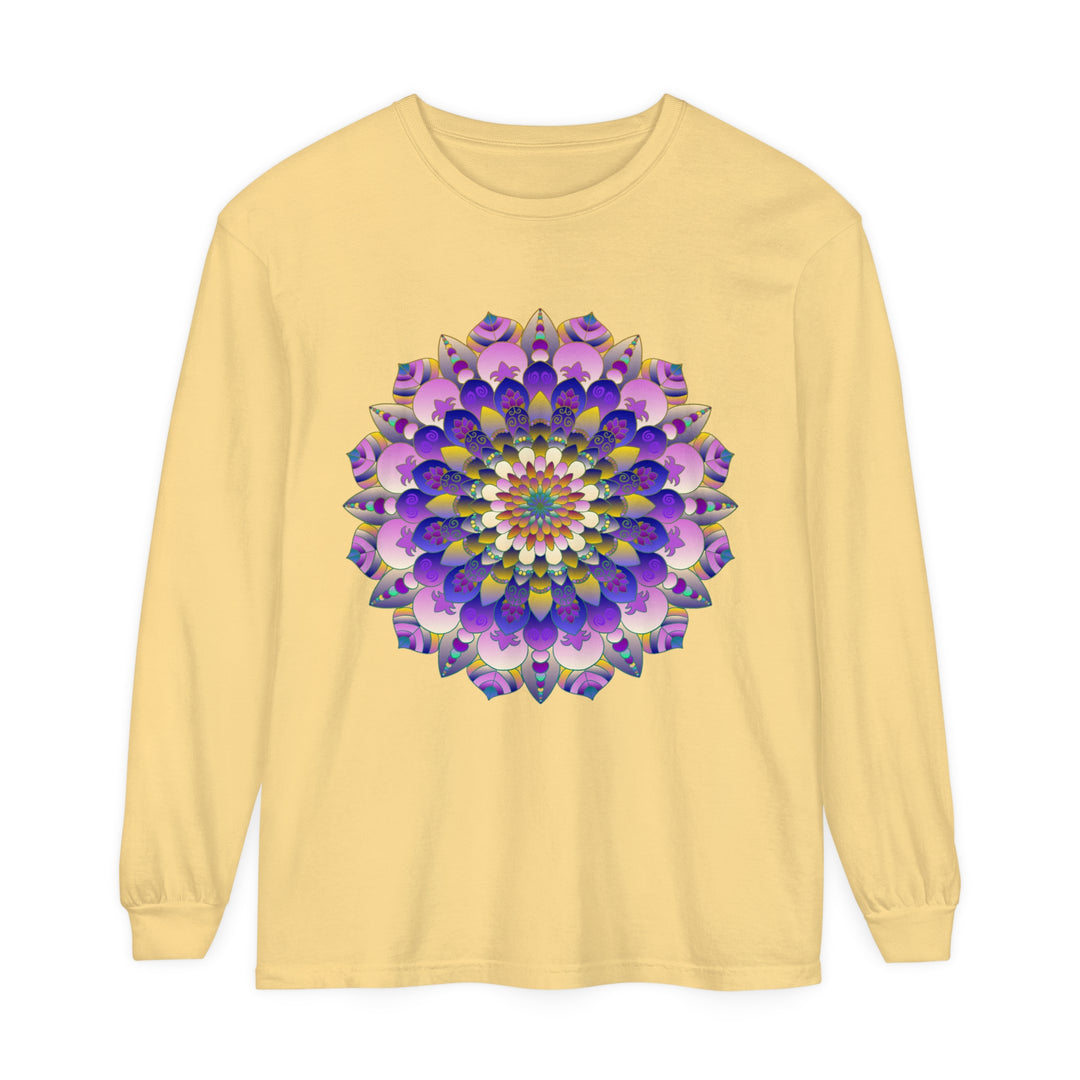 Colorful Mandala Long Sleeve T-Shirt - Psychedelic Art image 10