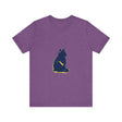 Blue Cat Mystery T-Shirt - Cool Cat Design, featuring a stylish and playful feline illustration on a comfortable blue shirt