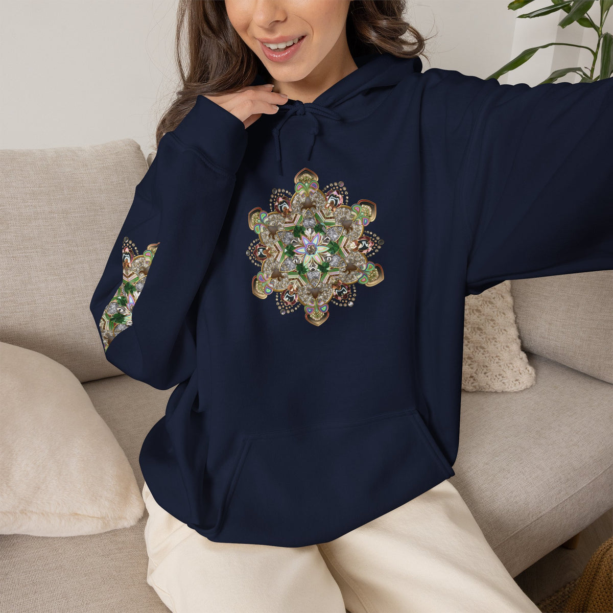 Mandala Floral Hoodie