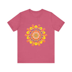 Vibrant Mandala Tee featuring a colorful and intricate design, perfect for adding a pop of color to any outfit