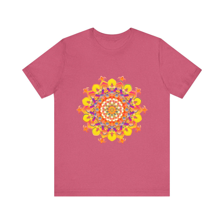 Vibrant Mandala Tee featuring a colorful and intricate design, perfect for adding a pop of color to any outfit