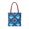 Beautiful and vibrant mandala tote bag with colorful and intricate design