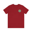 A vibrant mandala tee featuring intricate spiritual symbols for peace and harmony