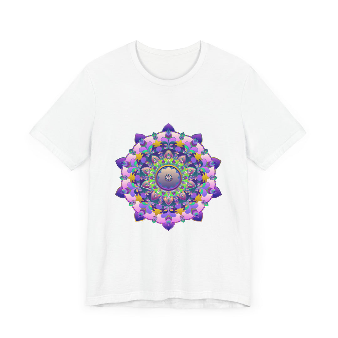 Vibrant Mandala Tee featuring an intricate and colorful design perfect for adding a pop of artful style to your wardrobe