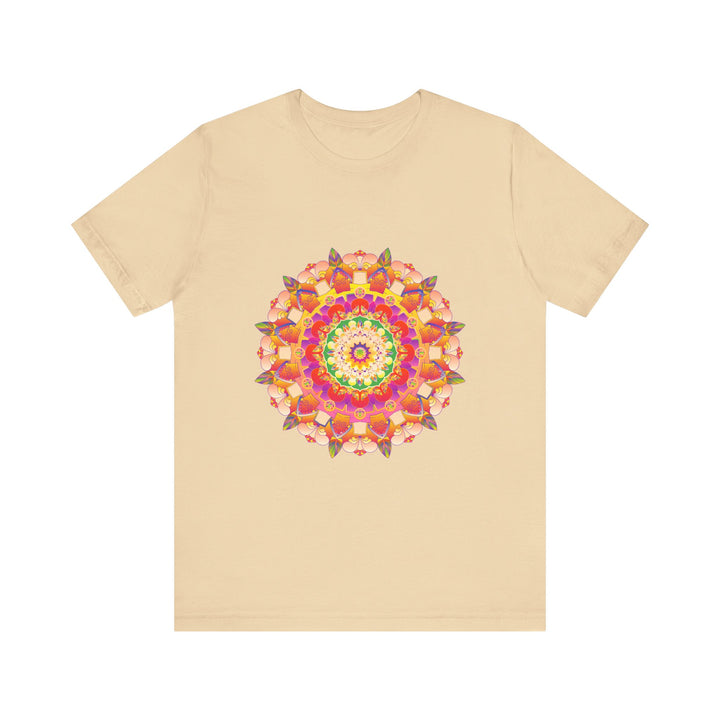 Vibrant Mandala T-Shirt featuring a colorful and intricate design inspired by traditional Indian art and culture, perfect for adding a pop of color to your wardrobe