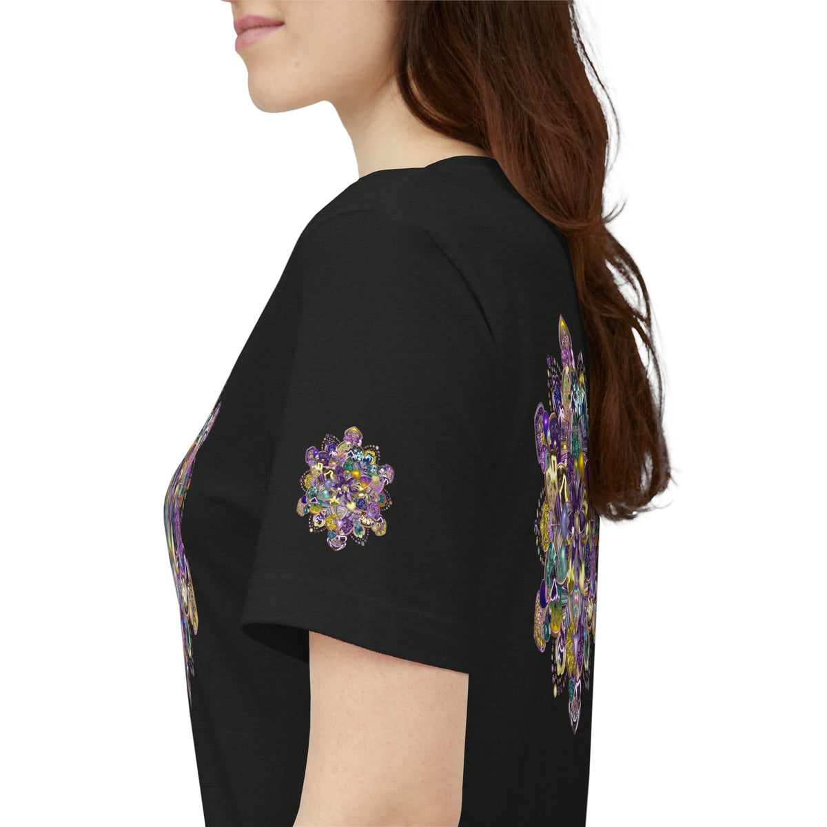 Unisex Floral Jewel Mandala T-Shirt