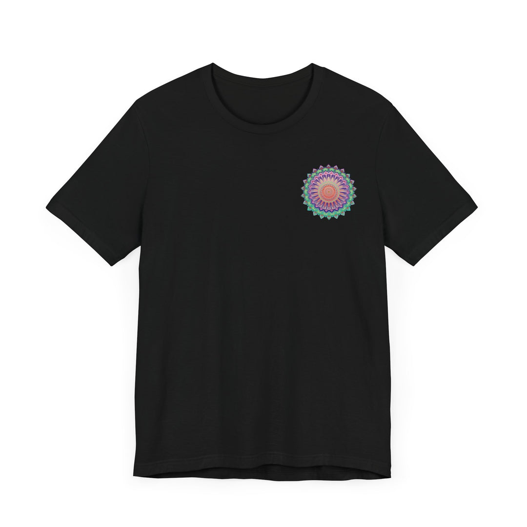 Beautiful Mandala Tee with intricate design representing spiritual peace and harmony, perfect for meditation and yoga