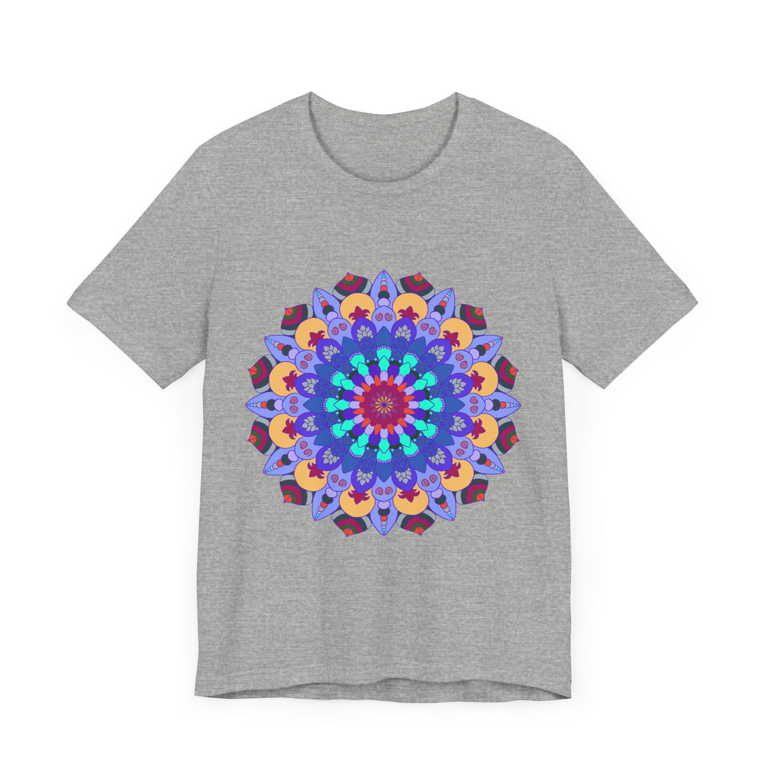 Vibrant Mandala Tee featuring colorful, spiritual art design perfect for yoga enthusiasts and free spirits