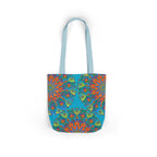 Canvas Tote Bag in Bright Tropical Colors for Summer Fun