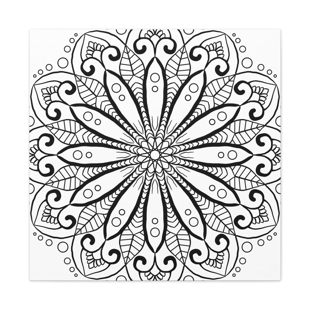 Handmade Mandala Art with 125 Stretched Canvas