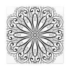 Handmade Mandala Art with 125 Stretched Canvas
