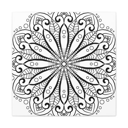 Handmade Mandala Art with 125 Stretched Canvas