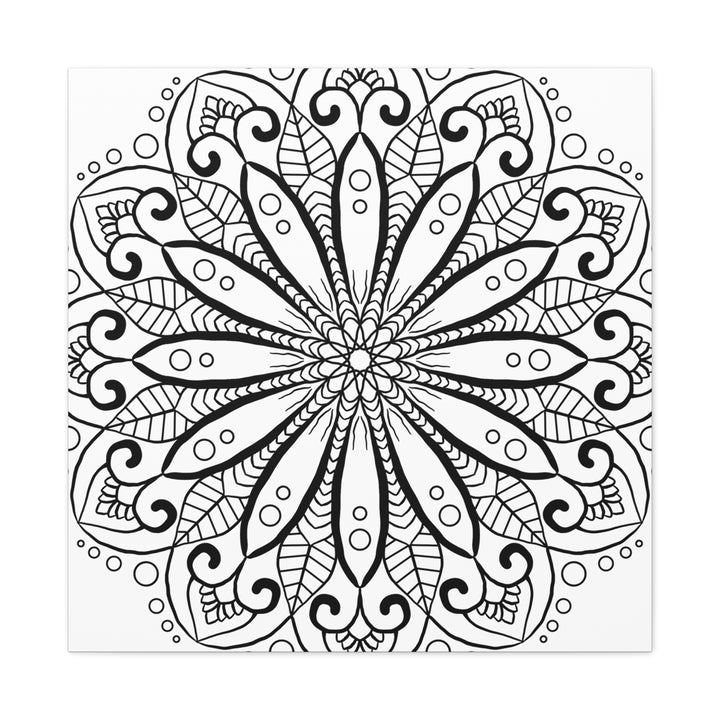 Handmade Mandala Art with 125 Stretched Canvas