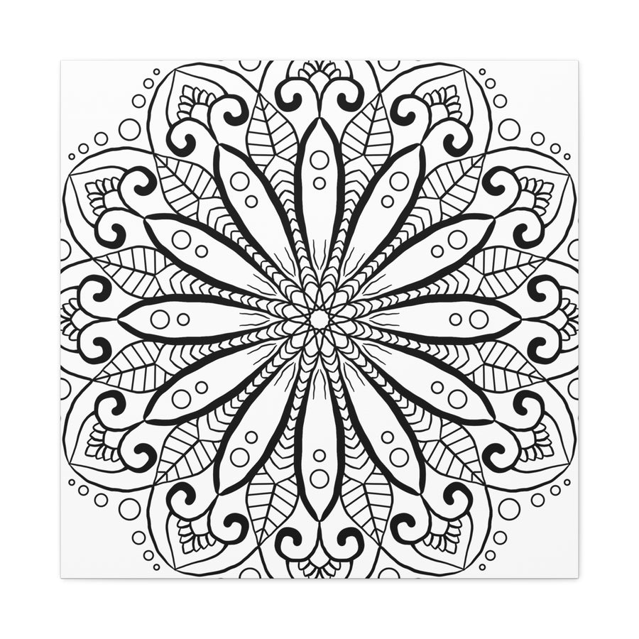 Handmade Mandala Art with 125 Stretched Canvas