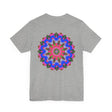 A colorful and intricately designed Vibrant Mandala Tee promoting spiritual peace and harmony