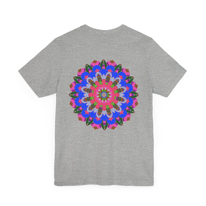 A colorful and intricately designed Vibrant Mandala Tee promoting spiritual peace and harmony