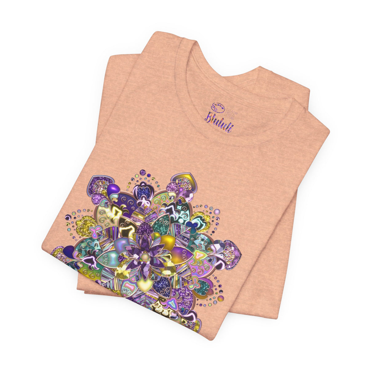 Unisex Floral Jewel Mandala T-Shirt