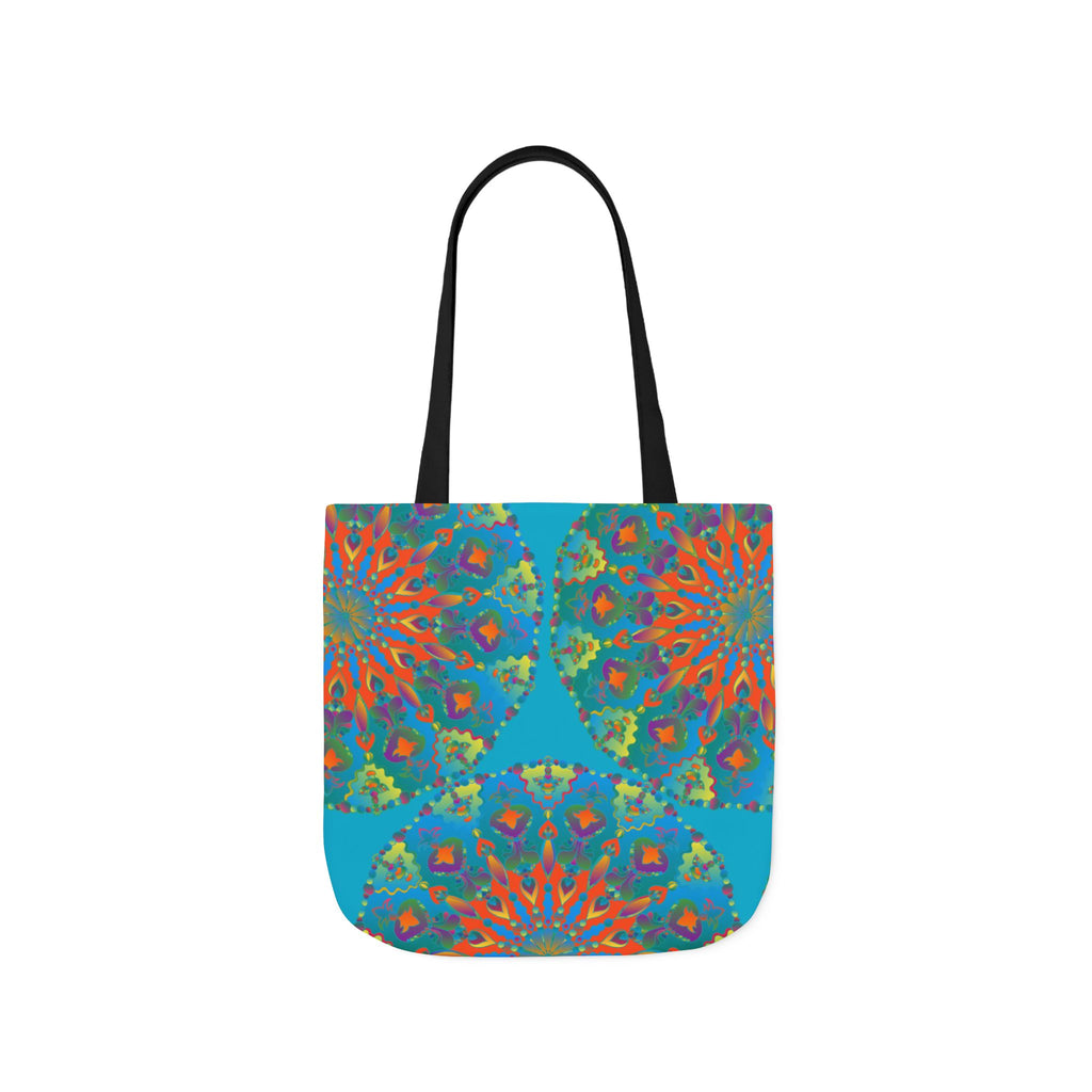 Canvas Tote Bag in Bright Tropical Colors for Summer Fun