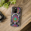 Beautifully designed impact case with elegant mandala pattern for iPhone 14/15