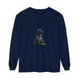 Black Cat Mystique Long Sleeve T-Shirt in black with intricate cat design
