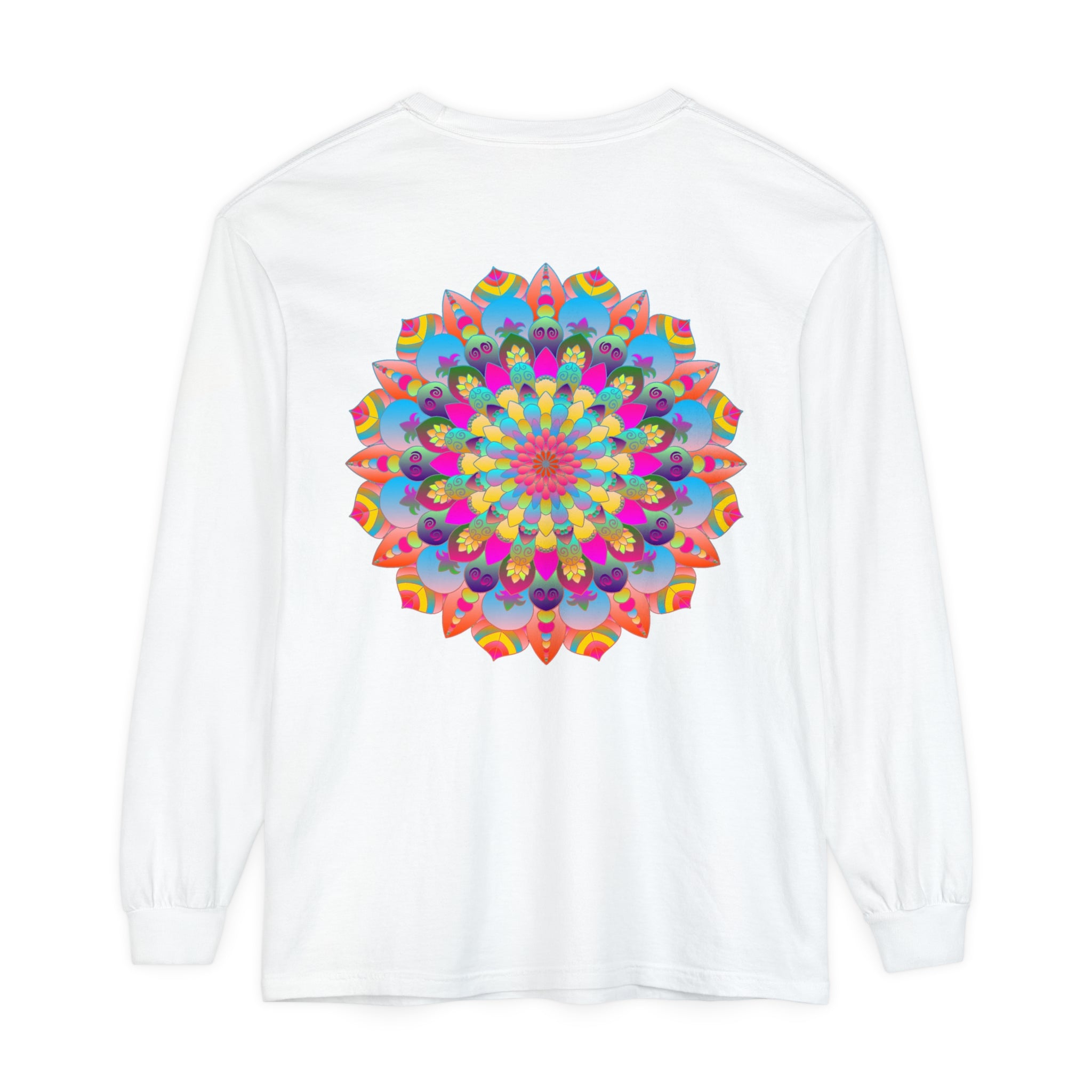 Colorful Mandala Long Sleeve T-Shirt - Psychedelic Art 18