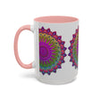 Vibrant Mandala Art Mug Featuring Intricate and Colorful Pattern
