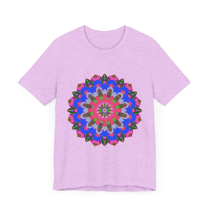 Vibrant and eye-catching Colorful Mandala Geometric T-Shirt with intricate design