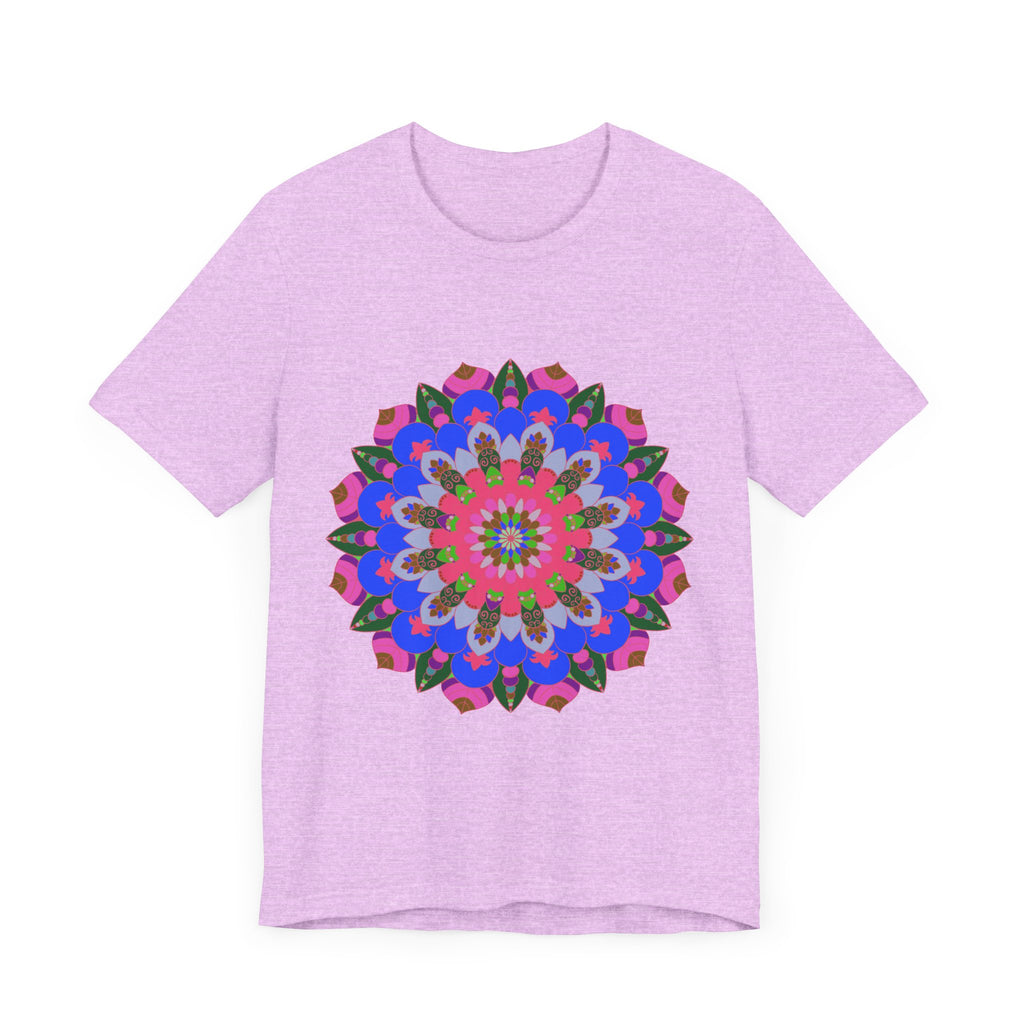 Vibrant and eye-catching Colorful Mandala Geometric T-Shirt with intricate design