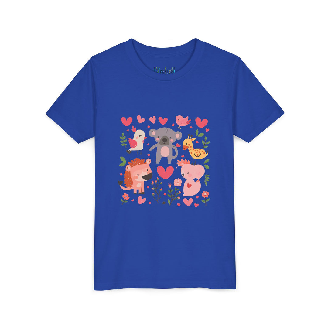 Adorable Animal Love Youth Tee, Cute Kids Shirt, Animal Graphic Tee, Children's Gift, Birthday or Holiday Outfit