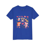 Entzückendes Animal Love Jugend T-Shirt, Süßes Kindershirt, Tier Grafik T-Shirt, Kindergeschenk, Geburtstags- oder Urlaubsoutfit 