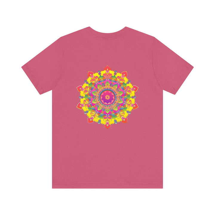 Colorful and intricate mandala tee representing spiritual peace and harmony, perfect for bringing positivity into your wardrobe