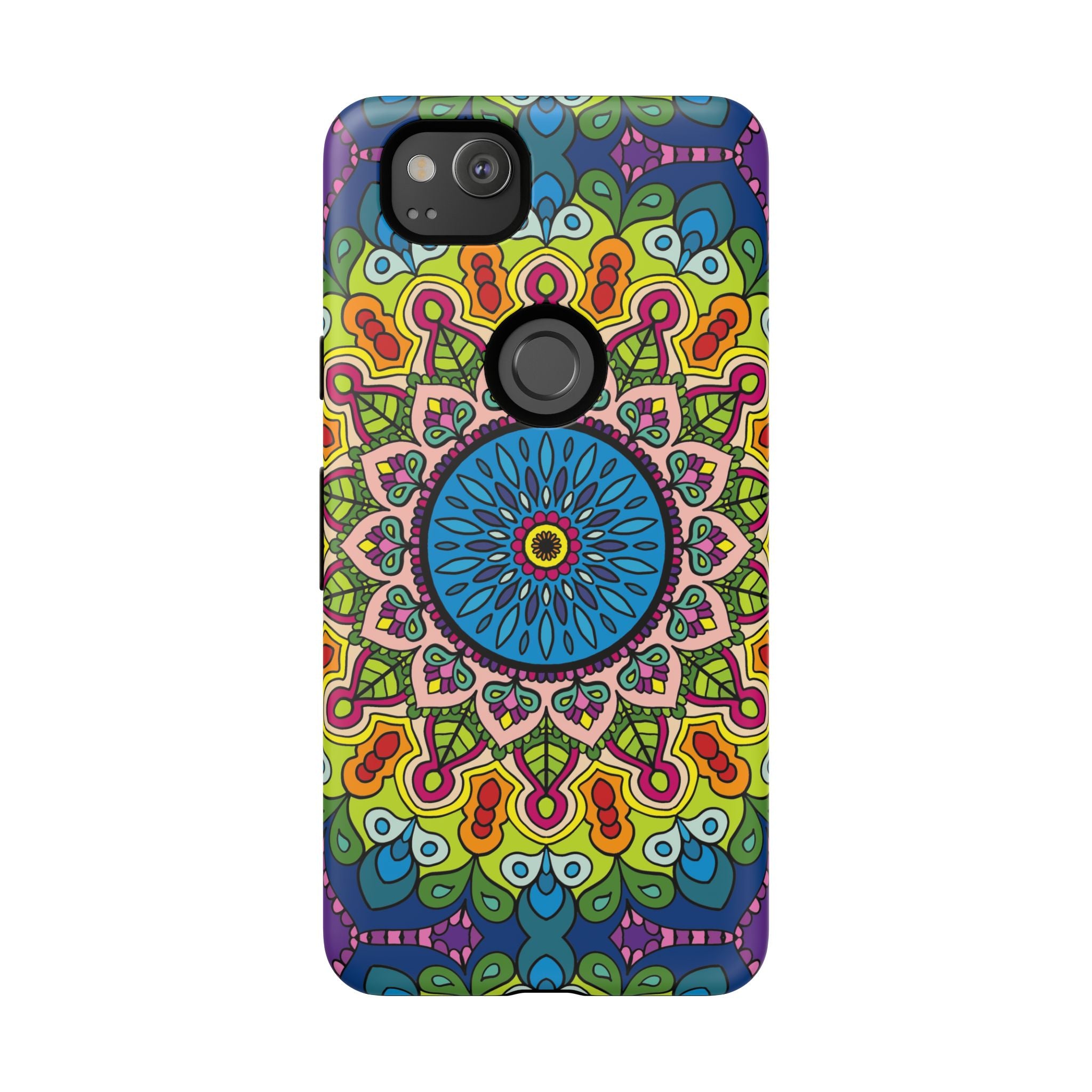 Custodia per telefono Mandala con motivi intricati per uno stile colorato