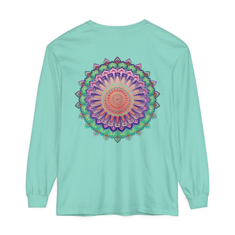 Unisex t-shirt with a vibrant and detailed mandala design