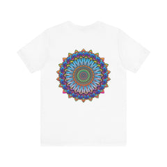 Colorful Vibrant Mandala Tee featuring intricate spiritual design symbolizing peace and harmony